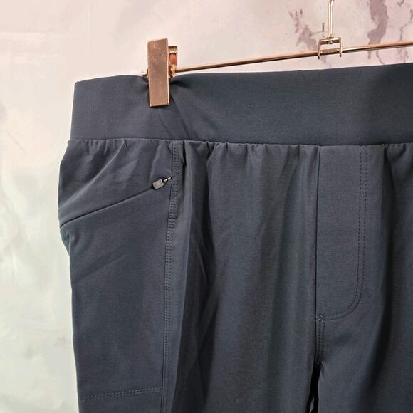 Eddie Bauer Pants Womens Medium Gray Travex Nylon Stretch Climb Pull Straight - Picture 2 of 11
